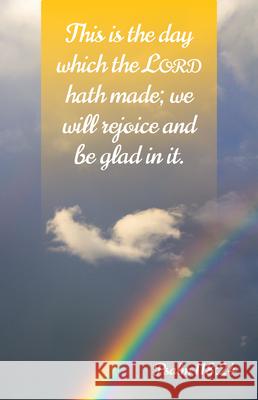 Glad Bulletin (Pkg 100) General Worship  9781430084679 Broadman Church Supplies