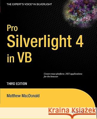 Pro Silverlight 4 in VB Matthew MacDonald 9781430235484