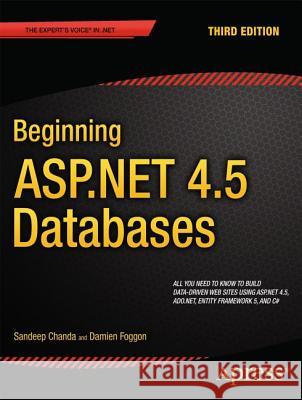 Beginning ASP.NET 4.5 Databases Sandeep Chanda 9781430243809 0