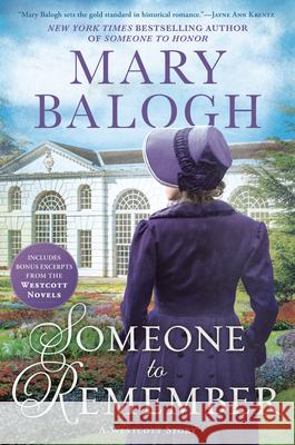 Someone to Remember Mary Balogh 9781432873523 Thorndike Press Large Print