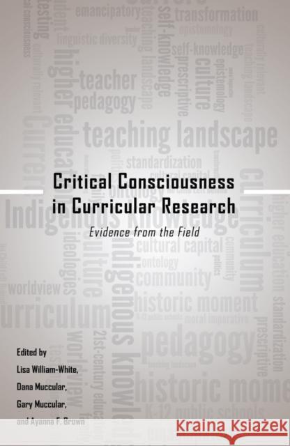 Critical Consciousness in Curricular Research: Evidence from the Field Cannella, Gaile S. 9781433120145 Peter Lang Publishing Inc