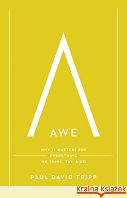 Awe: Why It Matters for Everything We Think, Say, and Do Paul David Tripp 9781433547072