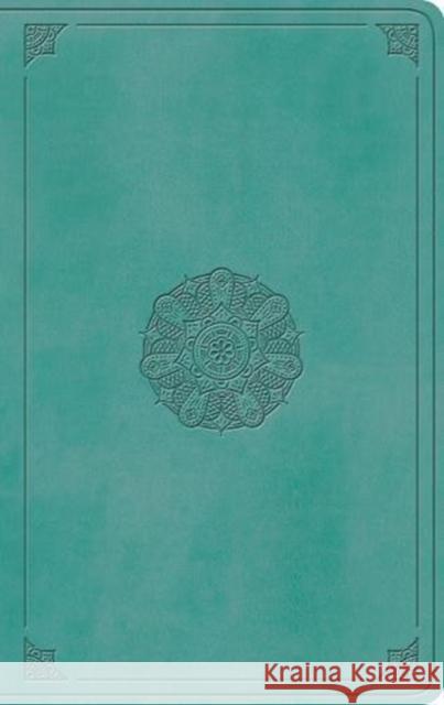 ESV Large Print Value Thinline Bible (Trutone, Turquoise, Emblem Design)  9781433562167 Crossway Books