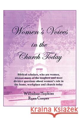 Women's Voices in the Church Today Willodine Hopkins Rynn Cooper 9781434391537 AUTHORHOUSE