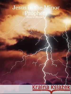 Jesus in the Minor Prophets: Hosea-Malachi Donald Louis Giddens 9781435701984 Lulu Press