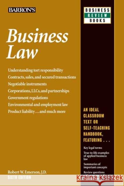 Business Law Robert W. Emerson 9781438005119