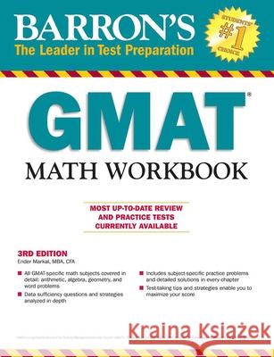 GMAT Math Workbook Ender Marka 9781438007991 
