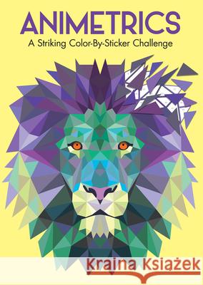 Animetrics: A Striking Color-By-Sticker Challenge Richard Merritt Sabine Reinhart 9781438009919 Barron's Educational Series