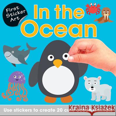 In the Ocean: Use Stickers to Create 20 Cute Ocean Animals Green Android 9781438012476 Barron's Educational Series