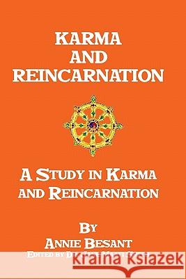 Karma And Reincarnation: A Study In Karma And Reincarnation Besant, Annie 9781438264547 Createspace