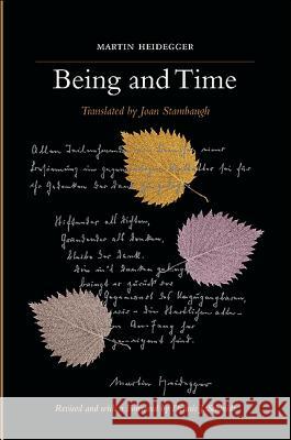 Being and Time Martin Heidegger Joan Stambaugh Dennis J. Schmidt 9781438432755 State University of New York Press