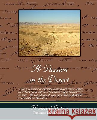 A Passion in the Desert Honore d Dowson Ernes 9781438505572 Book Jungle