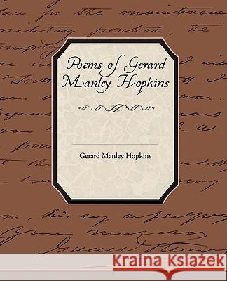 Poems of Gerard Manley Hopkins Gerard Manley Hopkins 9781438506005 BOOK JUNGLE