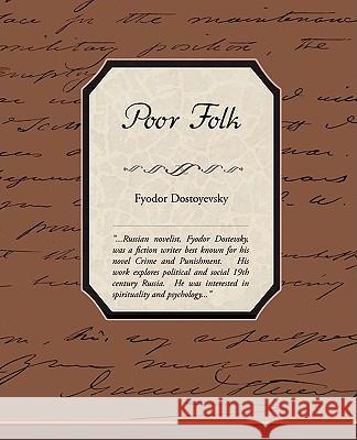 Poor Folk Fyodor Dostoyevsky 9781438510873 Book Jungle