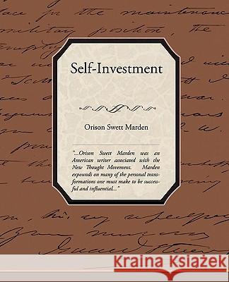 Self-Investment Orison Swett Marden 9781438513829 Book Jungle