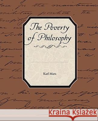 The Poverty of Philosophy Karl Marx 9781438513997 Book Jungle