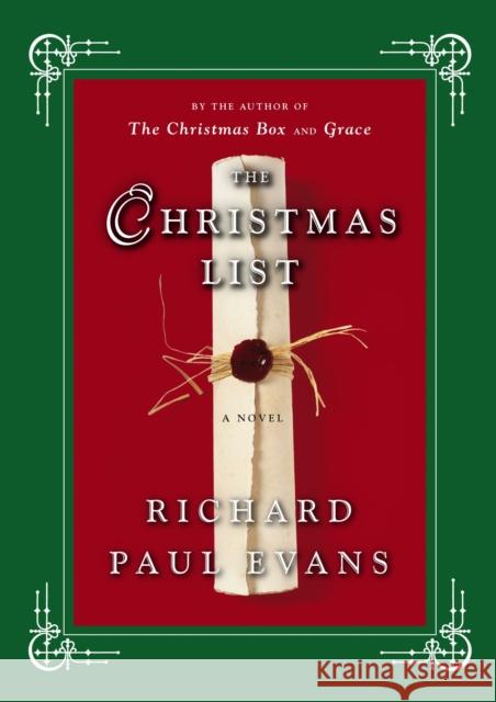 The Christmas List Richard Paul Evans 9781439150009 Simon & Schuster
