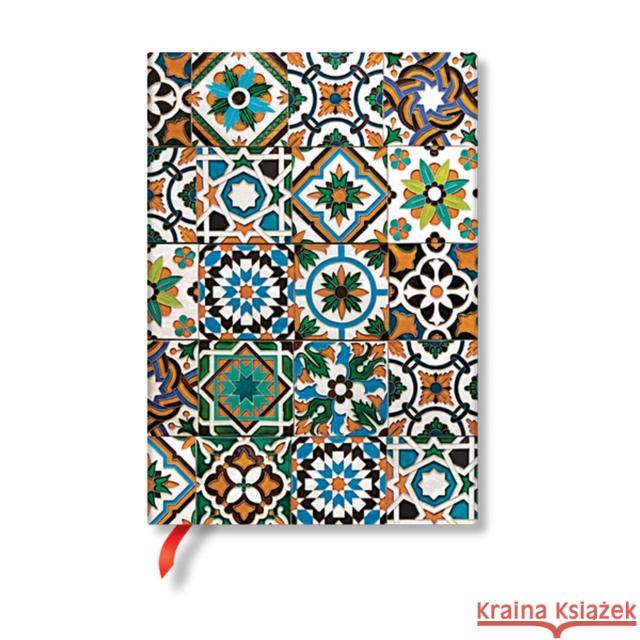 Porto (Portuguese Tiles) Midi Lined Hardback Journal (Elastic Band Closure) Paperblanks 9781439795996 Paperblanks