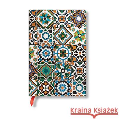 Porto (Portuguese Tiles) Mini Lined Hardback Journal (Elastic Band Closure) Paperblanks   9781439796016 Paperblanks