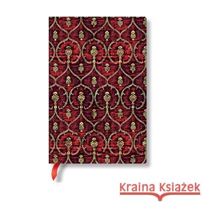 Red Velvet Mini Lined Softcover Flexi Journal (Elastic Band Closure) Paperblanks   9781439796337 Paperblanks