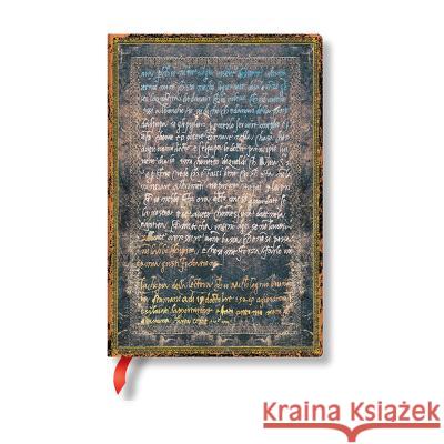 Michelangelo, Handwriting (Embellished Manuscripts Collection) Mini Lined Softcover Flexi Journal (Elastic Band Closure) Paperblanks   9781439796382 Paperblanks