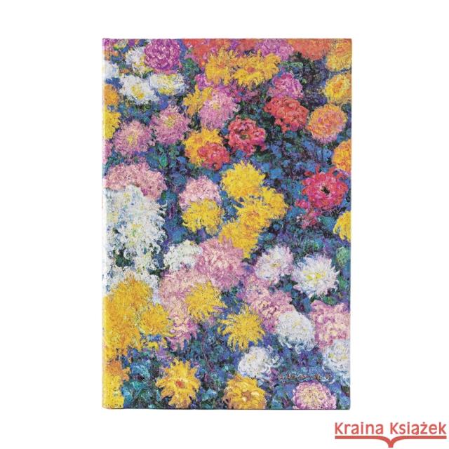 Monet’s Chrysanthemums Midi Lined Hardback Journal (Elastic Band Closure) Paperblanks 9781439797143