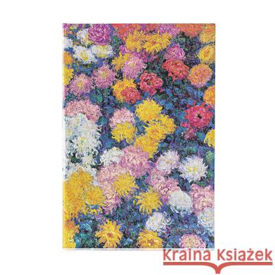 Monet’s Chrysanthemums Midi Unlined Hardback Journal (Elastic Band Closure) Paperblanks 9781439797150