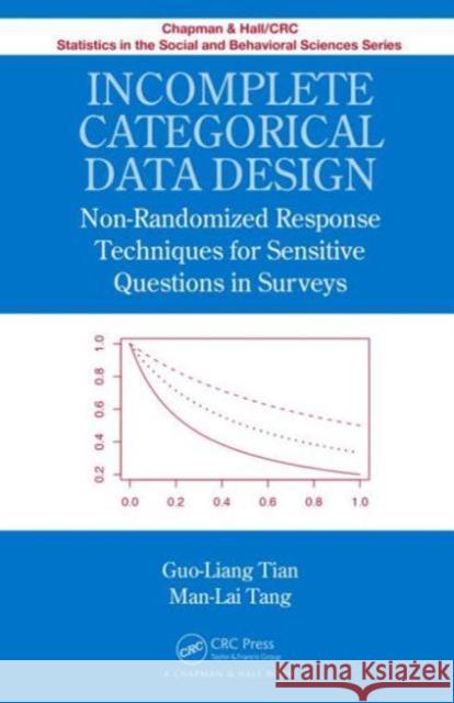 Incomplete Categorical Data Design: Non-Randomized Response Techniques for Sensitive Questions in Surveys Tian, Guo-Liang 9781439855331 CRC Press