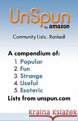 Unspun: Community Lists-Ranked! Jonathan Leblang 9781440465031 Createspace