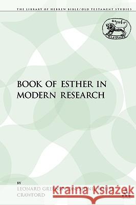 The Book of Esther in Modern Research Greenspoon, Leonard 9781441103055