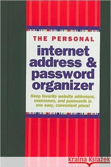 Internet Address Password Log Black Inc Peter Pauper Press 9781441303257 Peter Pauper Press Inc,US