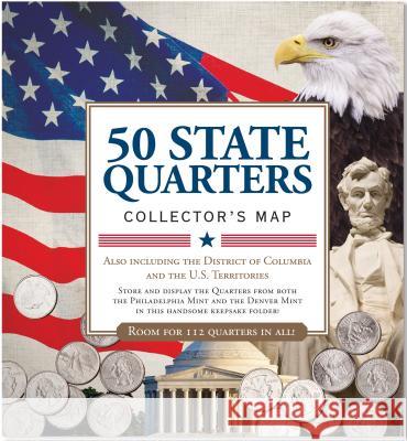 50 State Quarters Map Peter Pauper Press, Inc 9781441312310 Peter Pauper Press