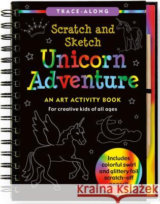 Scratch & Sketch Unicorn Adventure (Trace-Along) [With Pens/Pencils] Peter Pauper Press, Inc 9781441313171 Peter Pauper Press