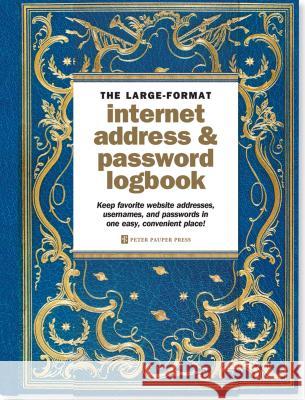 Internet Log Bk Large Celestial Peter Pauper Press, Inc 9781441320506 Peter Pauper Press