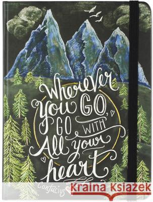 Jrnl Mid Wherever You Go...Heart Peter Pauper Press, Inc 9781441324917 Peter Pauper Press