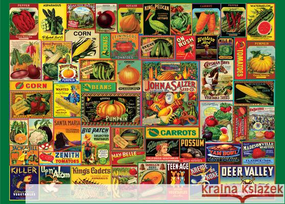 Vintage Seed Packets 1000 Piece Jigsaw Puzzle Peter Pauper Press Inc 9781441336873 Peter Pauper Press, Inc
