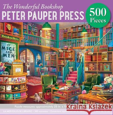 The Wonderful Bookshop 500-Piece Puzzle Peter Pauper Press 9781441342041