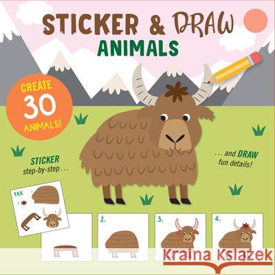 Draw-By-Sticker - Animals  9781441347640 Peter Pauper Press