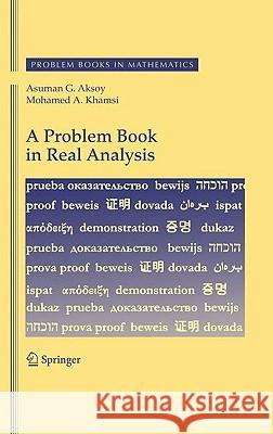 A Problem Book in Real Analysis Asuman G. Aksoy Mohamed Khamsi 9781441912954 Springer