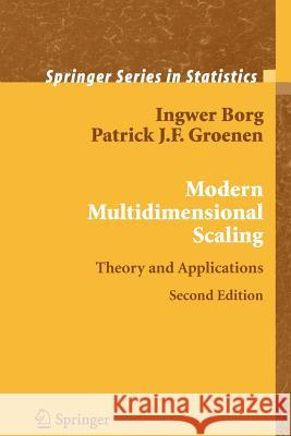 Modern Multidimensional Scaling: Theory and Applications Borg, I. 9781441920461 Not Avail