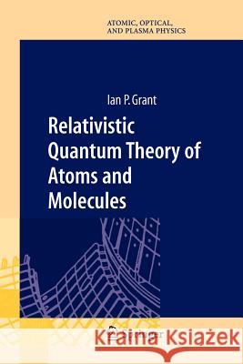 Relativistic Quantum Theory of Atoms and Molecules: Theory and Computation Grant, Ian P. 9781441922403 Not Avail