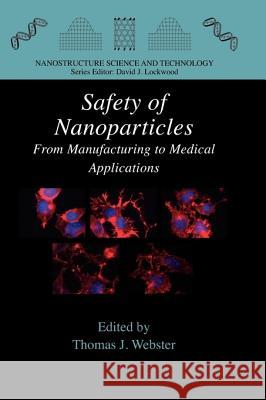 Safety of Nanoparticles: From Manufacturing to Medical Applications Webster, Thomas J. 9781441926920