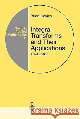 Integral Transforms and Their Applications Brian Davies 9781441929501 Springer