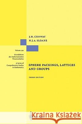 Sphere Packings, Lattices and Groups John Conway Neil J. A. Sloane 9781441931344 Springer