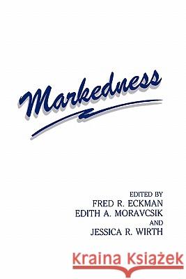 Markedness Fred Eckman 9781441932051 Springer