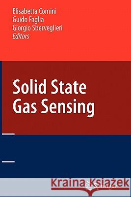 Solid State Gas Sensing Elisabetta Comini Guido Faglia Giorgio Sberveglieri 9781441935076 Springer