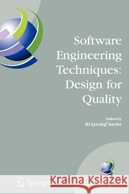 Software Engineering Techniques: Design for Quality Krzysztof Sacha 9781441942661