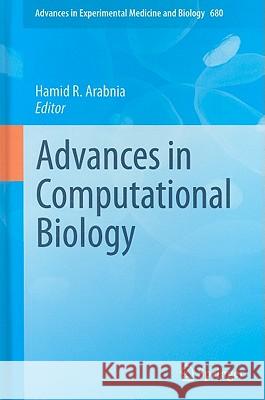 Advances in Computational Biology Hamid Arabnia 9781441959126 Springer