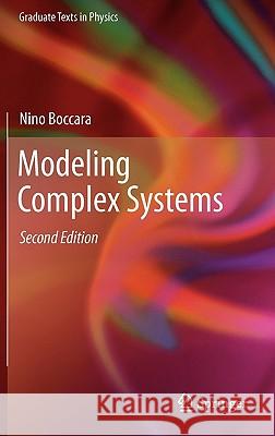 Modeling Complex Systems Nino Boccara 9781441965615