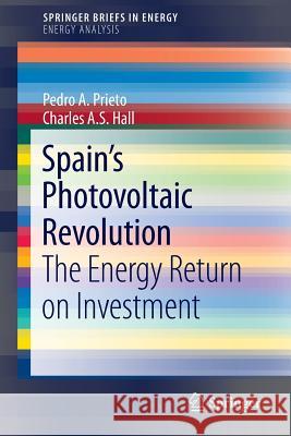 Spain's Photovoltaic Revolution: The Energy Return on Investment Prieto, Pedro A. 9781441994363 Not Avail